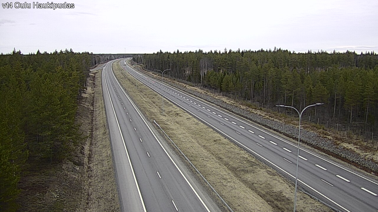 Weather Camera Image Road 4 Oulu, Haukipudas, Oulu, Pohjois-Pohjanmaa