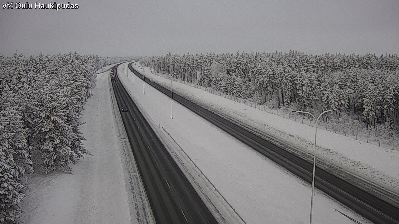 Weather Camera Image Road 4 Oulu, Haukipudas, Oulu, Pohjois-Pohjanmaa