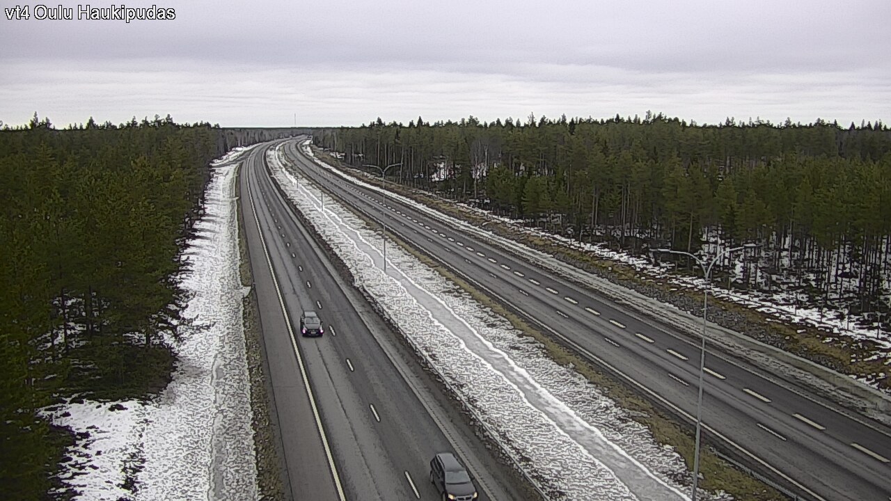 Weather Camera Image Road 4 Oulu, Haukipudas, Oulu, Pohjois-Pohjanmaa