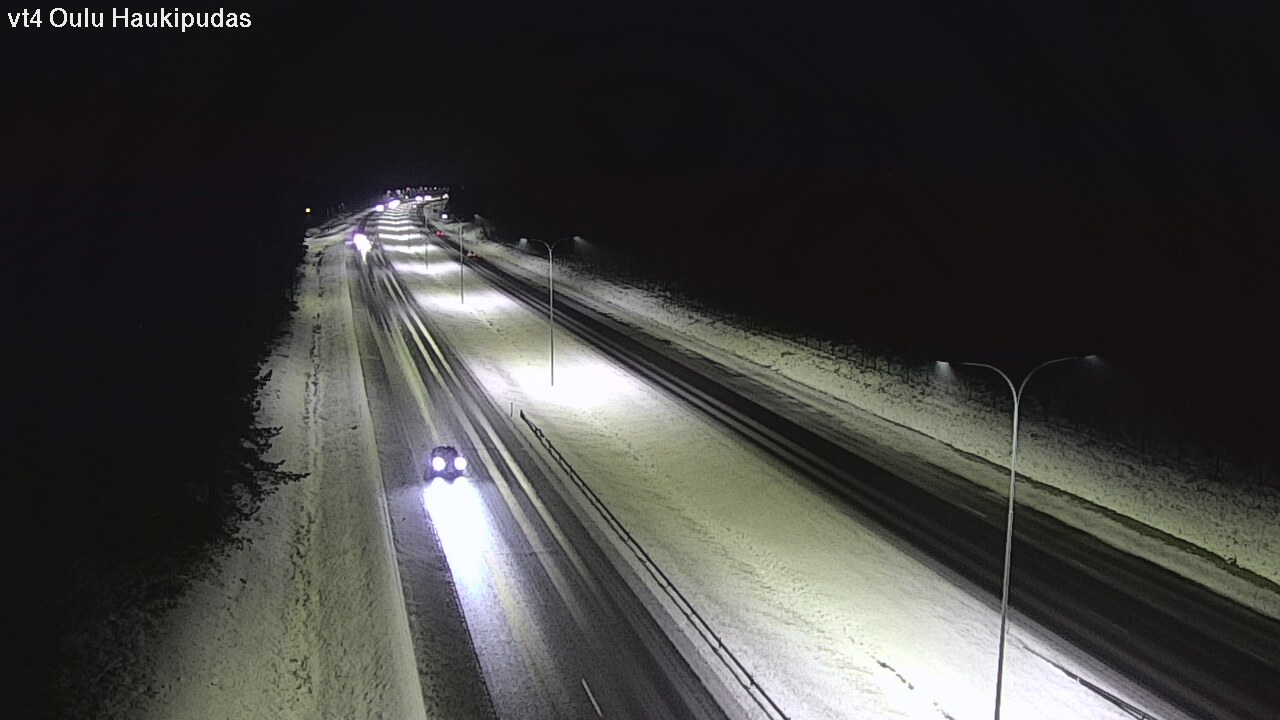 Weather Camera Image Väg 4 Oleåborg, Haukipudas, Oulu, Pohjois-Pohjanmaa