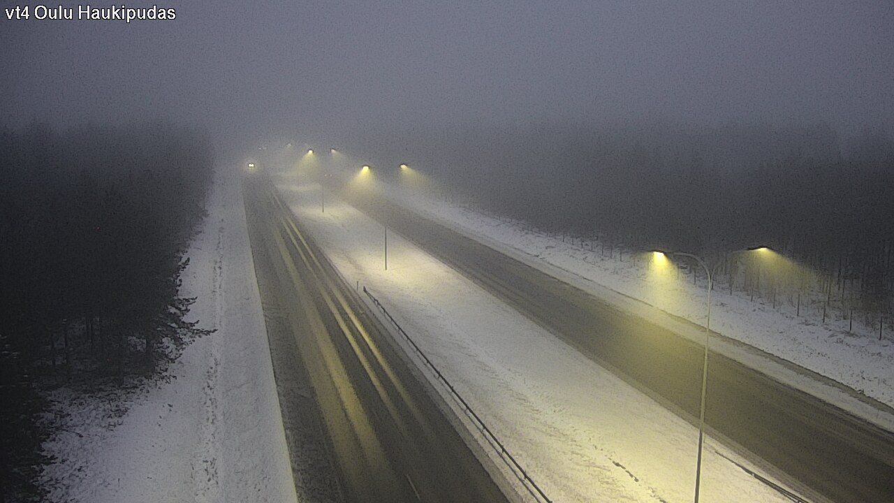 Weather Camera Image Road 4 Oulu, Haukipudas, Oulu, Pohjois-Pohjanmaa