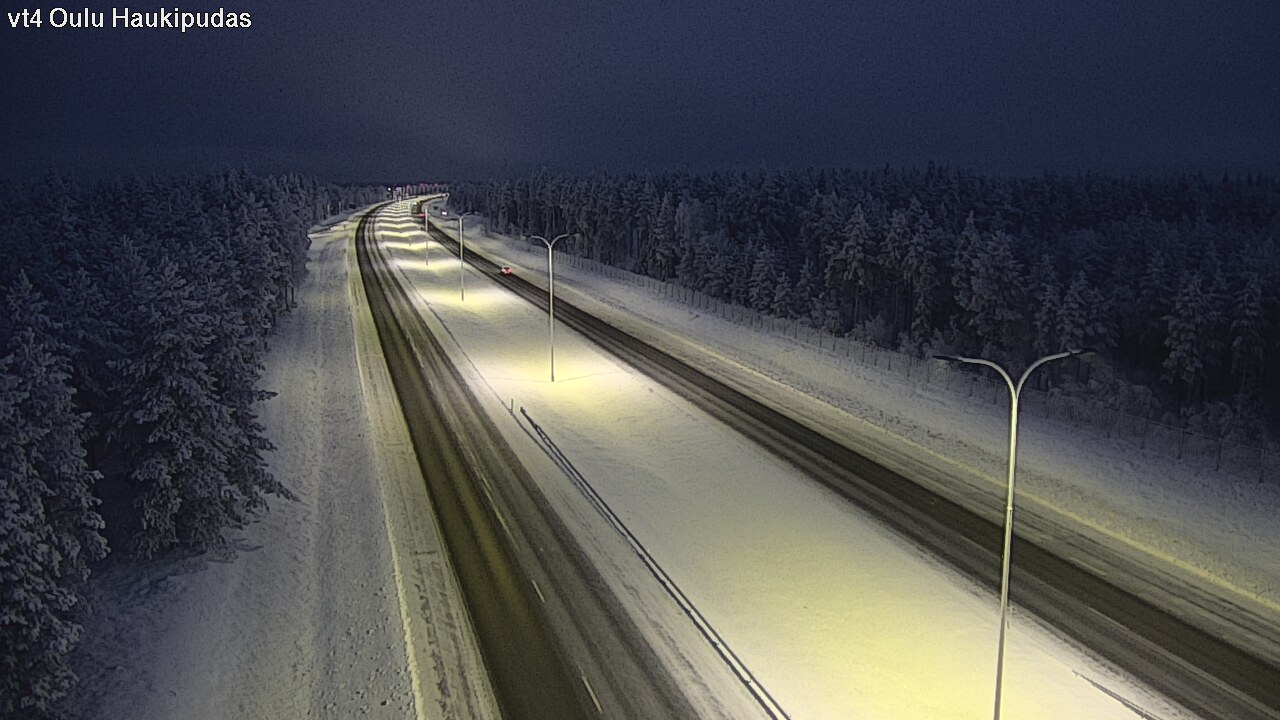 Weather Camera Image Road 4 Oulu, Haukipudas, Oulu, Pohjois-Pohjanmaa