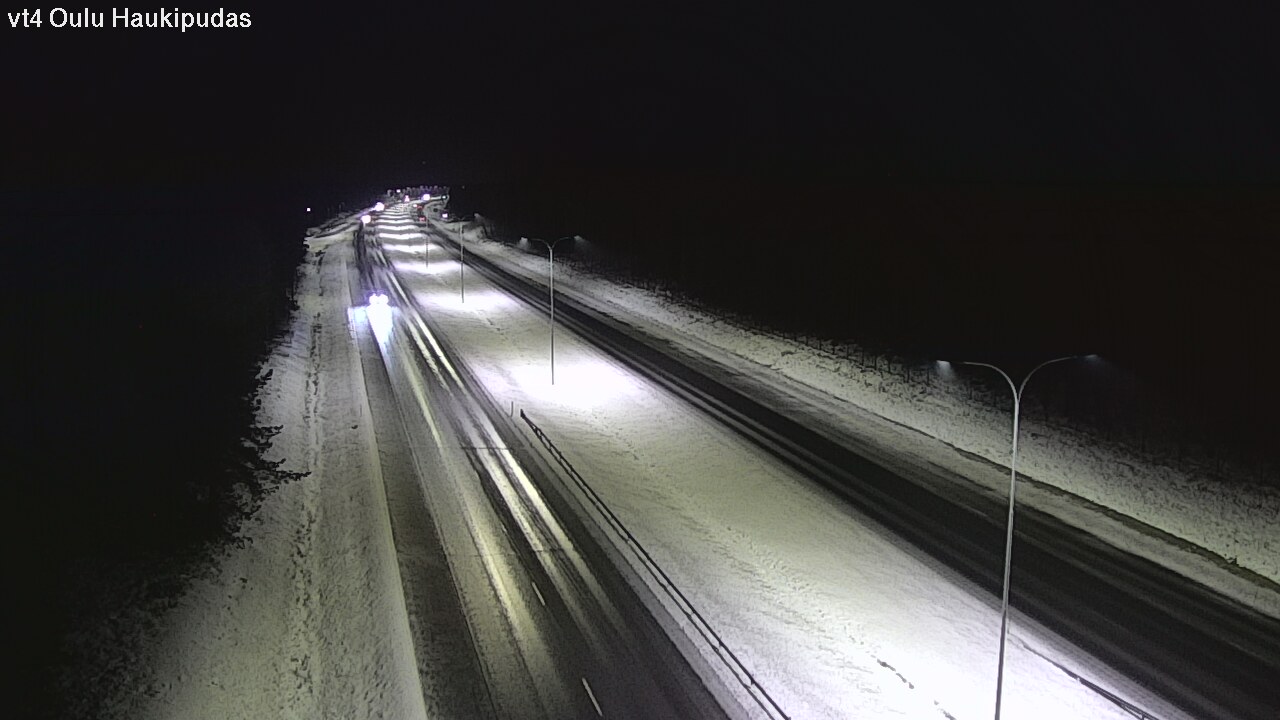 Weather Camera Image Väg 4 Oleåborg, Haukipudas, Oulu, Pohjois-Pohjanmaa