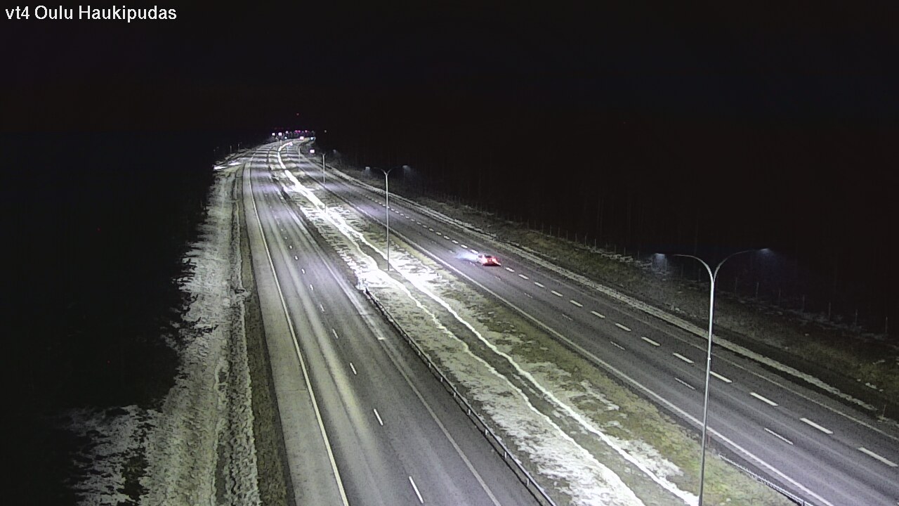 Weather Camera Image Väg 4 Oleåborg, Haukipudas, Oulu, Pohjois-Pohjanmaa