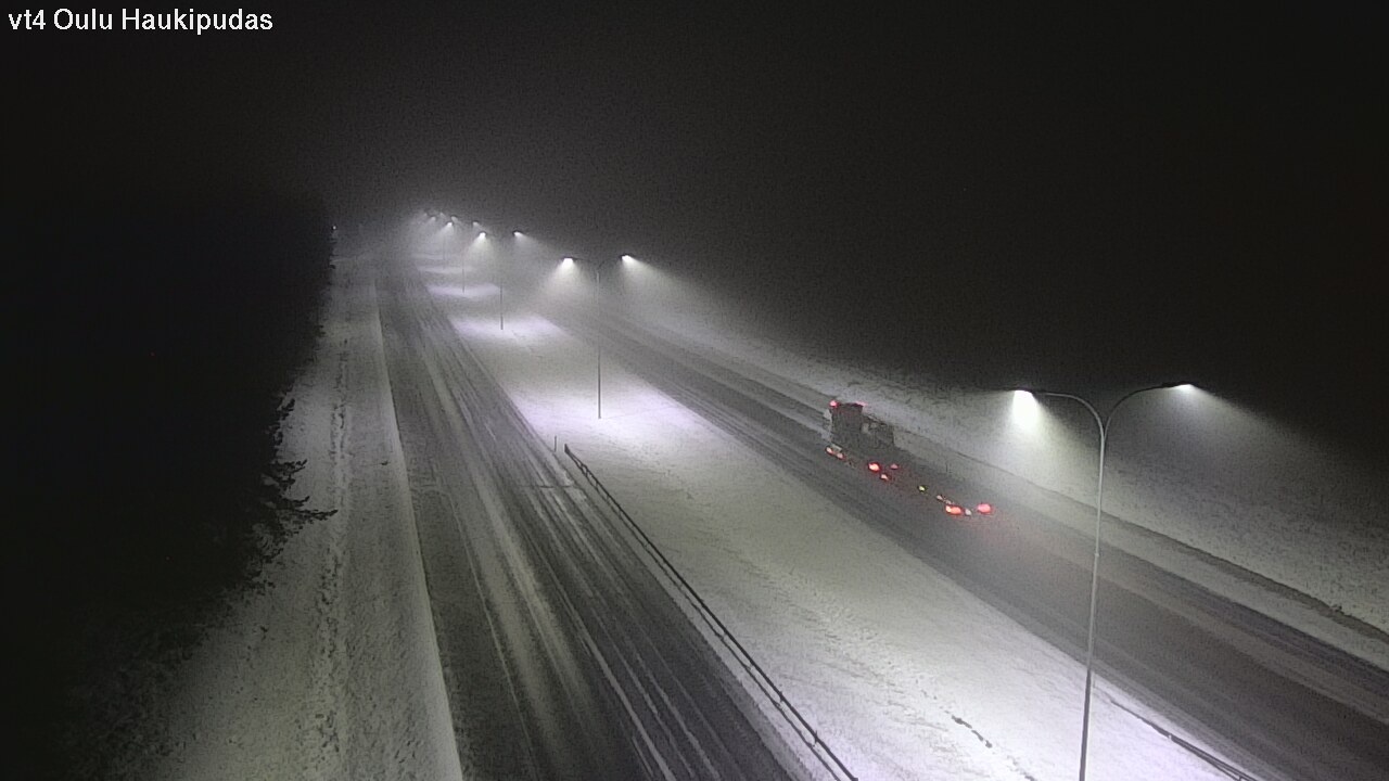 Weather Camera Image Road 4 Oulu, Haukipudas, Oulu, Pohjois-Pohjanmaa