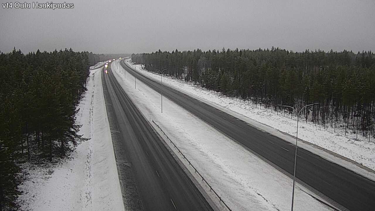 Weather Camera Image Väg 4 Oleåborg, Haukipudas, Oulu, Pohjois-Pohjanmaa