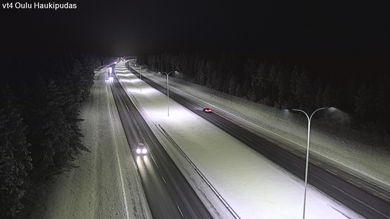 Weather Camera Image Road 4 Oulu, Haukipudas, Oulu, Pohjois-Pohjanmaa