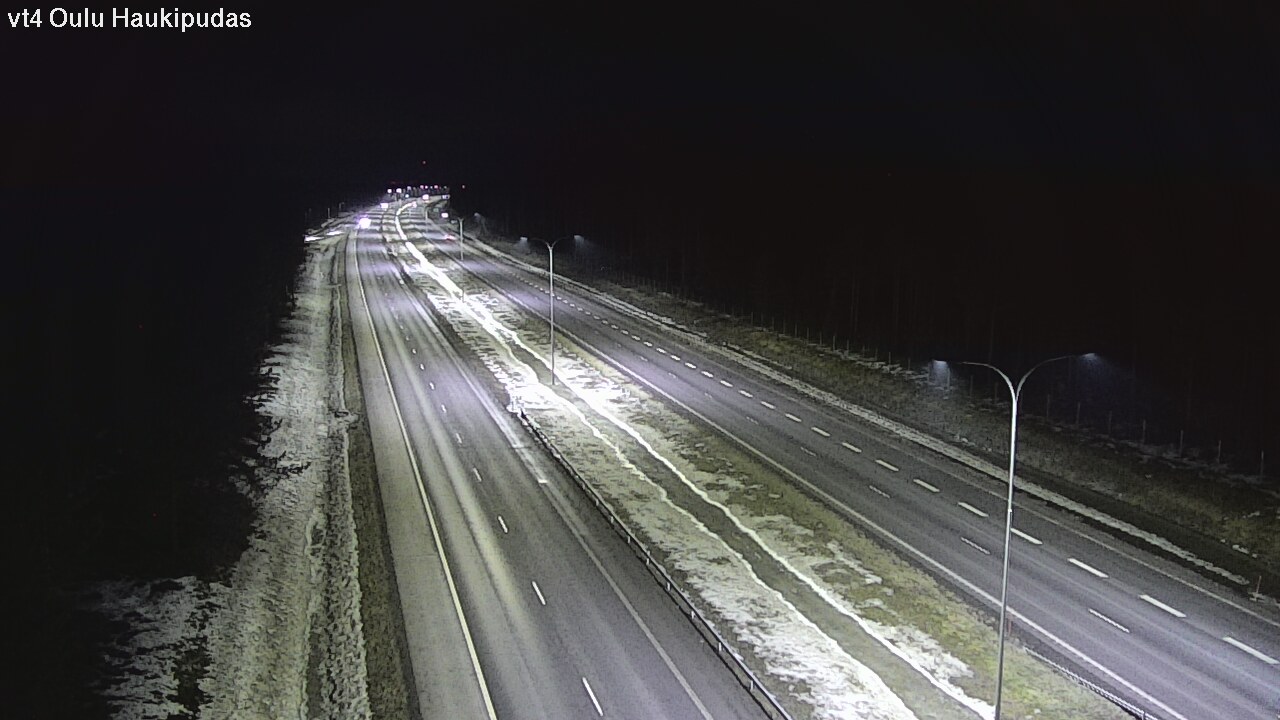 Weather Camera Image Väg 4 Oleåborg, Haukipudas, Oulu, Pohjois-Pohjanmaa