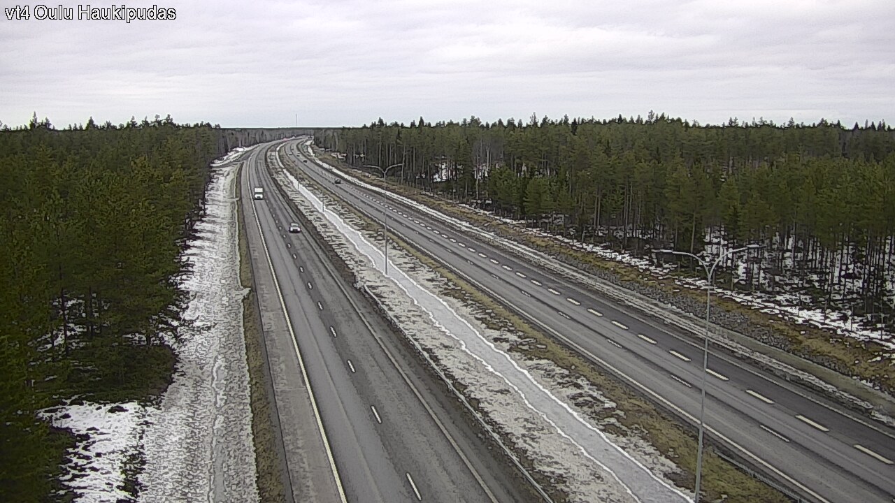 Weather Camera Image Road 4 Oulu, Haukipudas, Oulu, Pohjois-Pohjanmaa