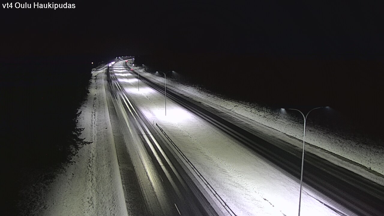 Weather Camera Image Väg 4 Oleåborg, Haukipudas, Oulu, Pohjois-Pohjanmaa
