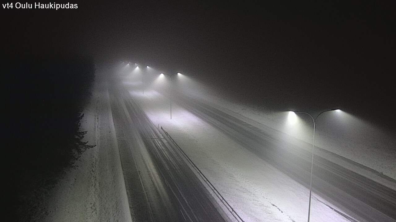 Weather Camera Image Road 4 Oulu, Haukipudas, Oulu, Pohjois-Pohjanmaa