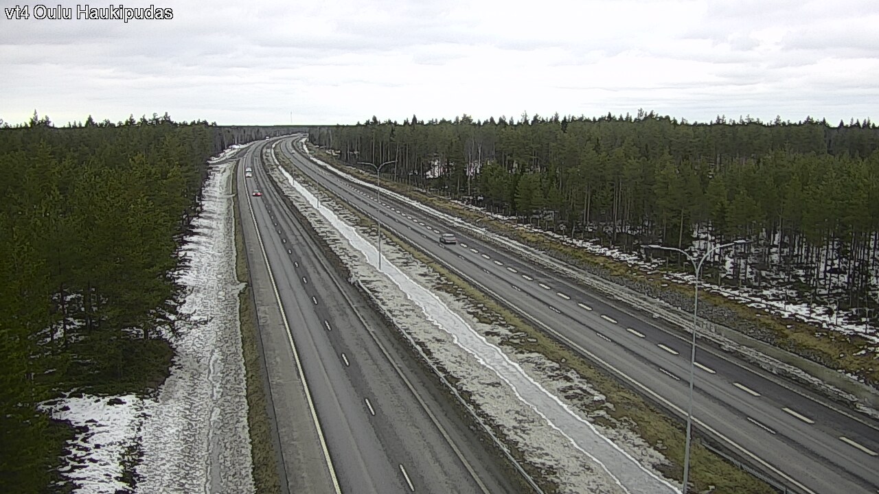 Weather Camera Image Road 4 Oulu, Haukipudas, Oulu, Pohjois-Pohjanmaa