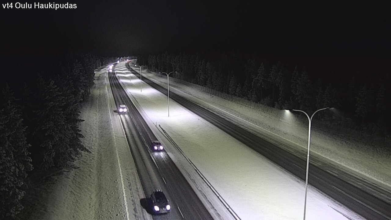 Weather Camera Image Road 4 Oulu, Haukipudas, Oulu, Pohjois-Pohjanmaa