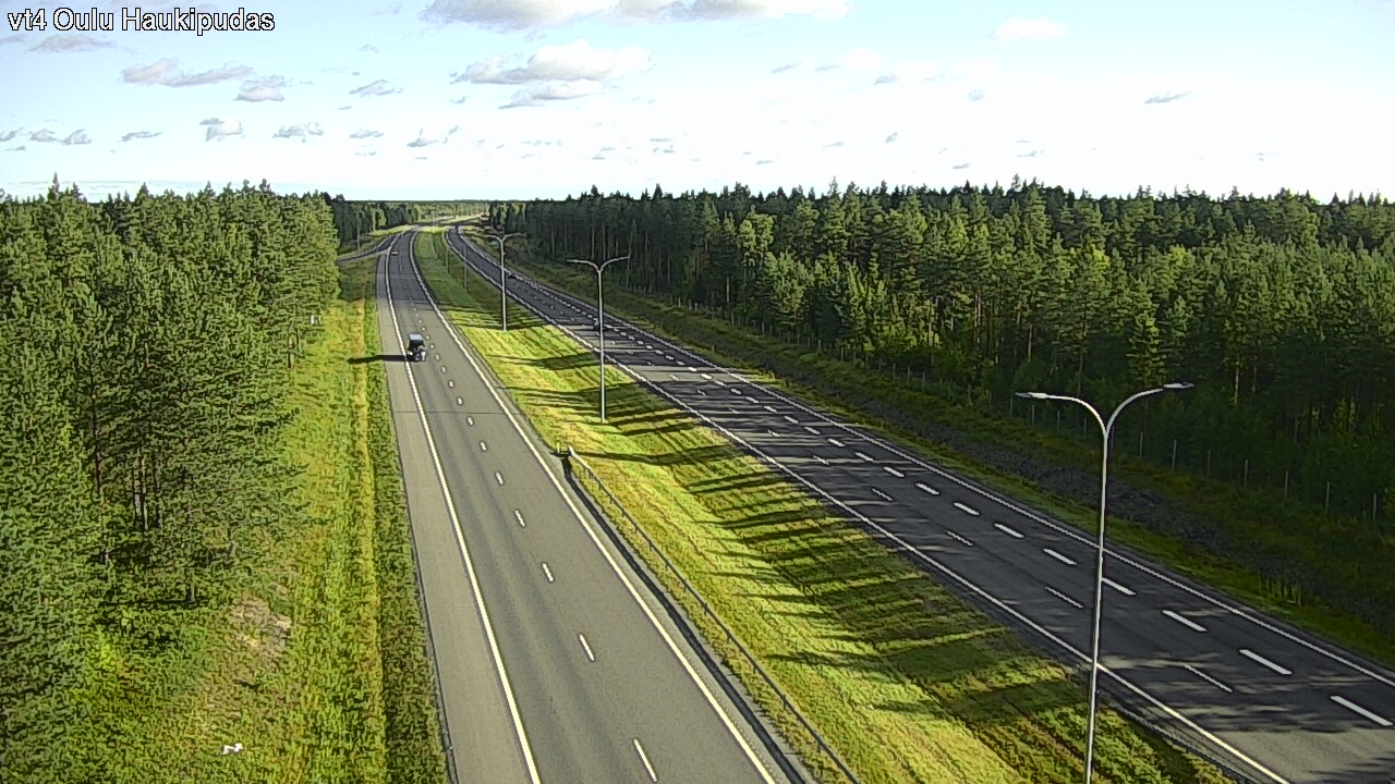 Weather Camera Image Väg 4 Oleåborg, Haukipudas, Oulu, Pohjois-Pohjanmaa