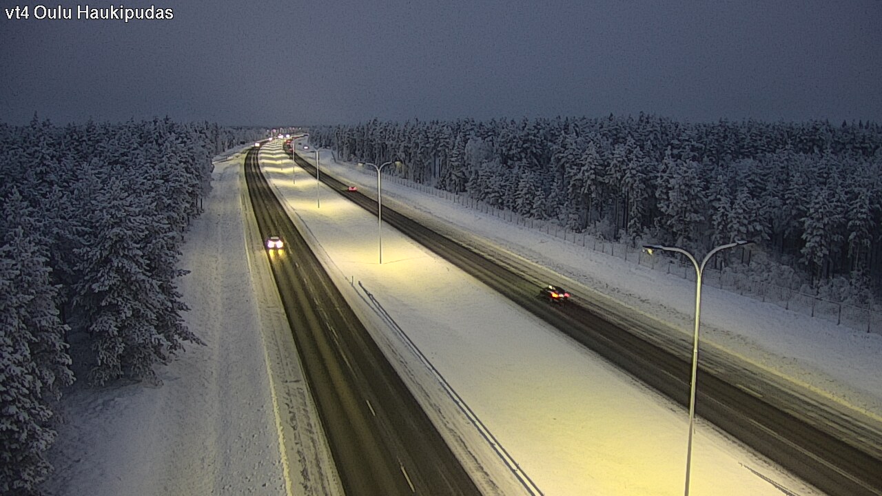 Weather Camera Image Road 4 Oulu, Haukipudas, Oulu, Pohjois-Pohjanmaa