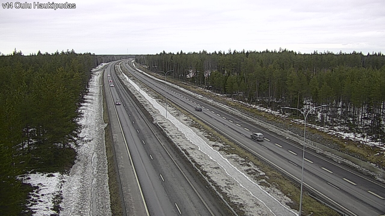Weather Camera Image Road 4 Oulu, Haukipudas, Oulu, Pohjois-Pohjanmaa