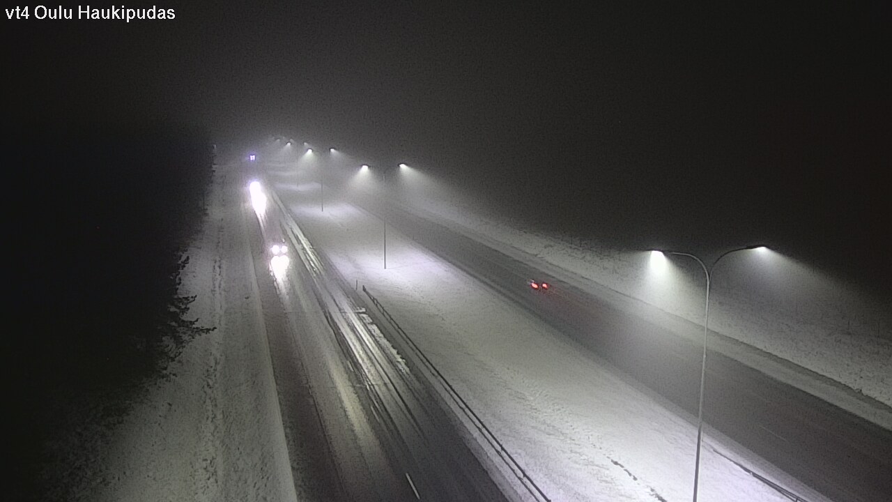 Weather Camera Image Väg 4 Oleåborg, Haukipudas, Oulu, Pohjois-Pohjanmaa