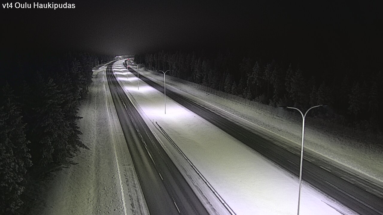 Weather Camera Image Road 4 Oulu, Haukipudas, Oulu, Pohjois-Pohjanmaa
