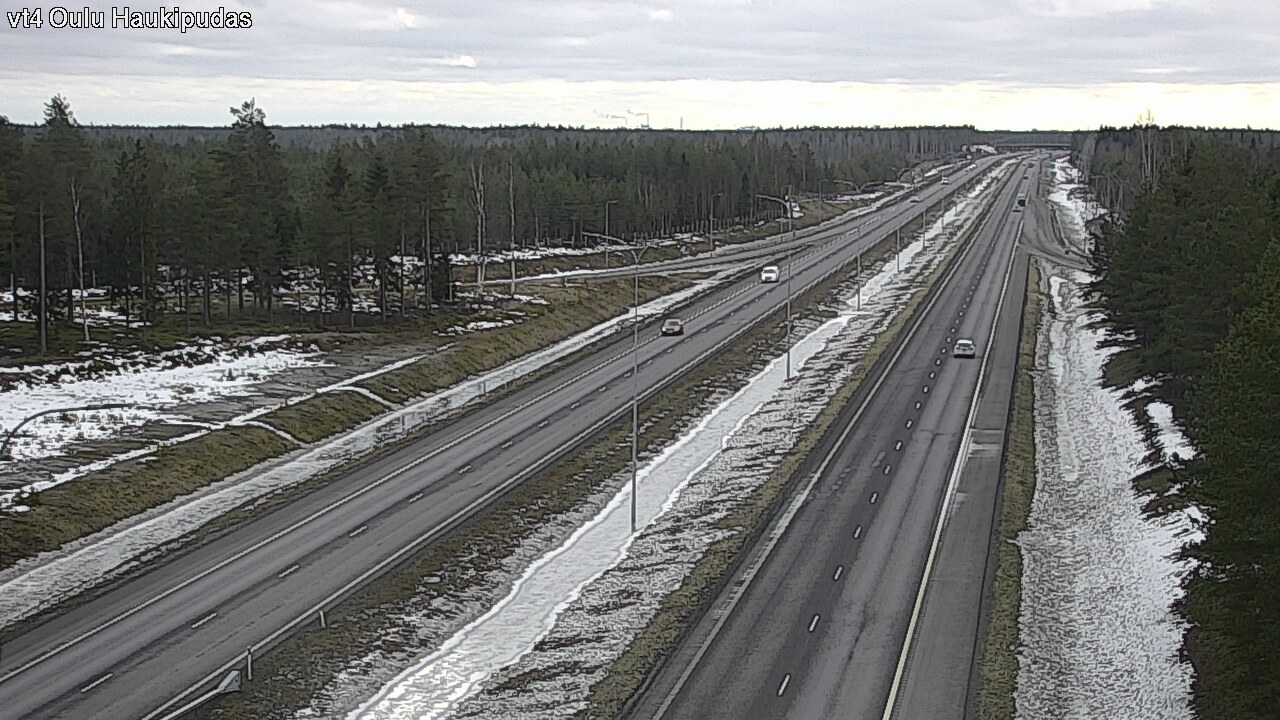 Weather Camera Image Road 4 Oulu, Haukipudas, Oulu, Pohjois-Pohjanmaa