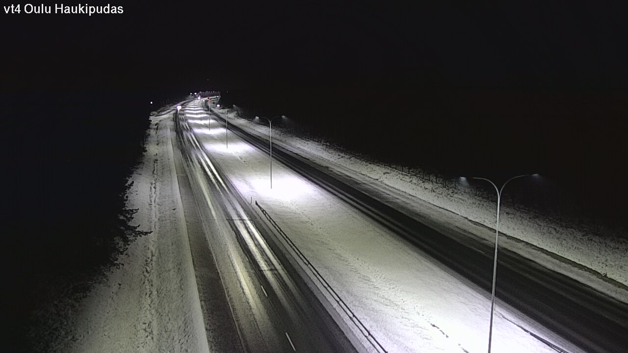 Weather Camera Image Väg 4 Oleåborg, Haukipudas, Oulu, Pohjois-Pohjanmaa