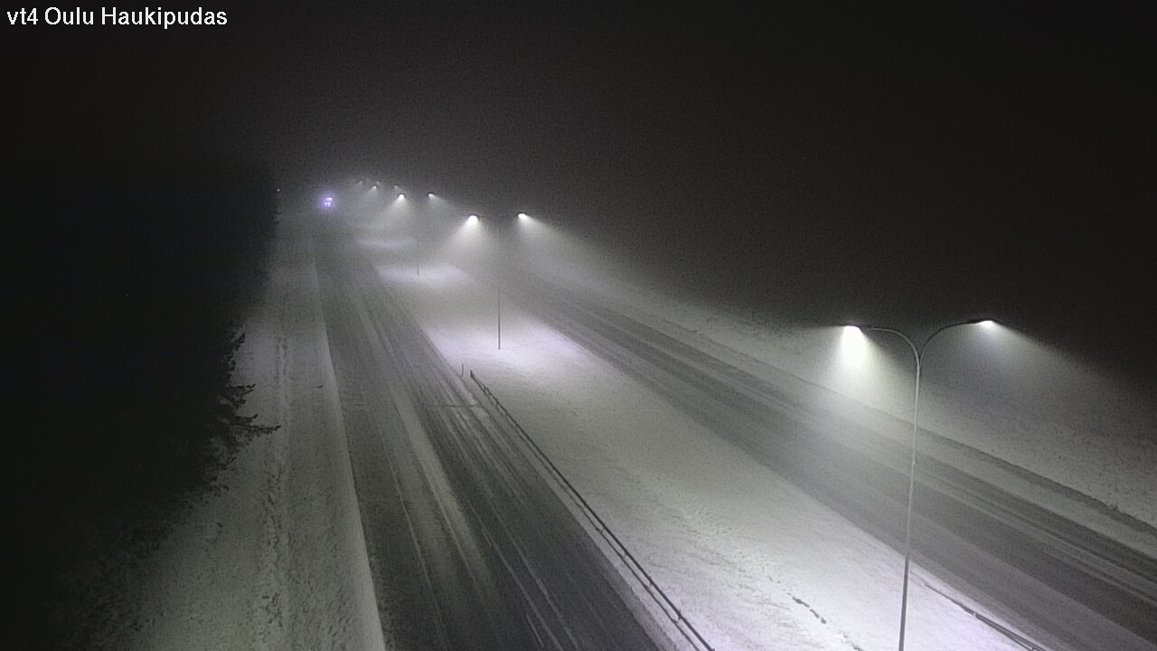 Weather Camera Image Road 4 Oulu, Haukipudas, Oulu, Pohjois-Pohjanmaa