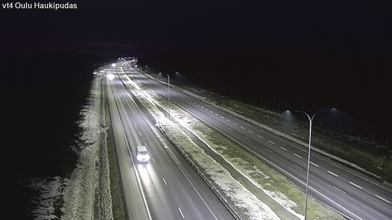Weather Camera Image Väg 4 Oleåborg, Haukipudas, Oulu, Pohjois-Pohjanmaa