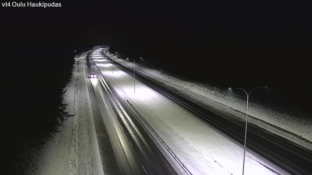 Weather Camera Image Väg 4 Oleåborg, Haukipudas, Oulu, Pohjois-Pohjanmaa