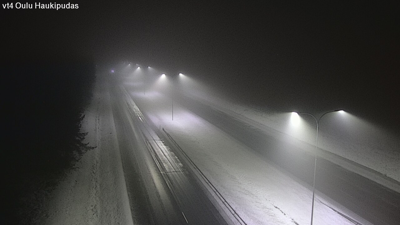 Weather Camera Image Väg 4 Oleåborg, Haukipudas, Oulu, Pohjois-Pohjanmaa