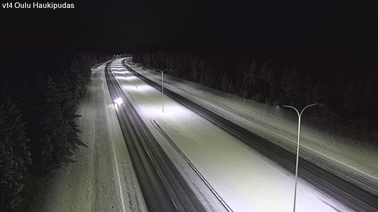 Weather Camera Image Road 4 Oulu, Haukipudas, Oulu, Pohjois-Pohjanmaa