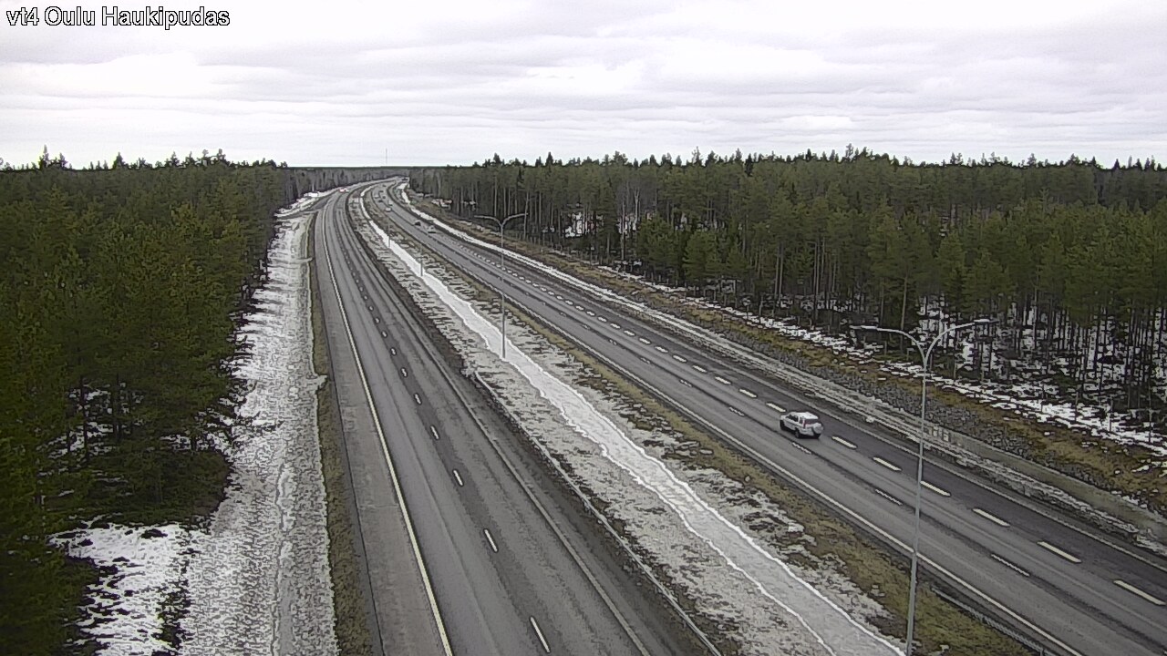 Weather Camera Image Road 4 Oulu, Haukipudas, Oulu, Pohjois-Pohjanmaa