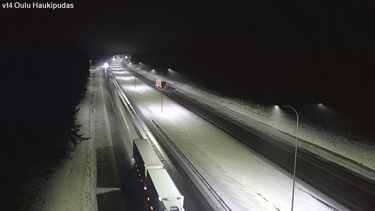 Weather Camera Image Väg 4 Oleåborg, Haukipudas, Oulu, Pohjois-Pohjanmaa