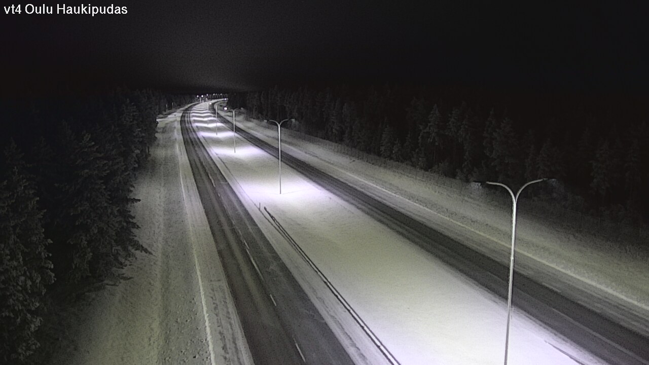 Weather Camera Image Road 4 Oulu, Haukipudas, Oulu, Pohjois-Pohjanmaa