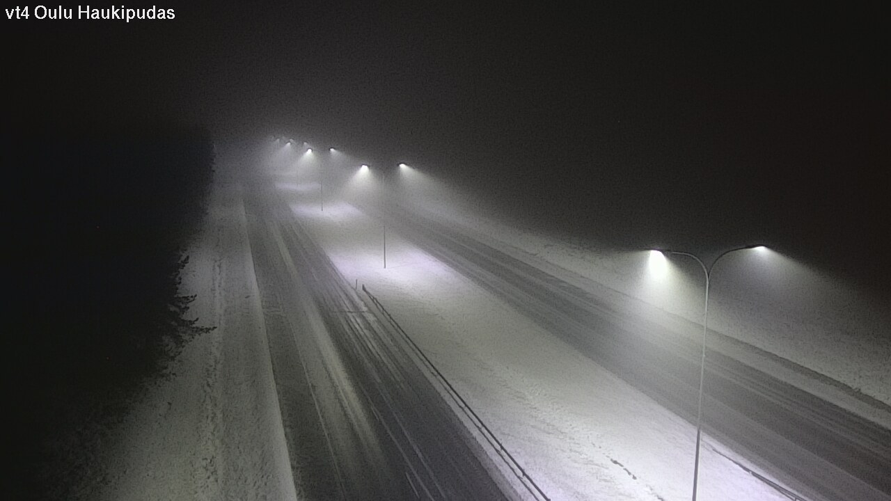 Weather Camera Image Road 4 Oulu, Haukipudas, Oulu, Pohjois-Pohjanmaa