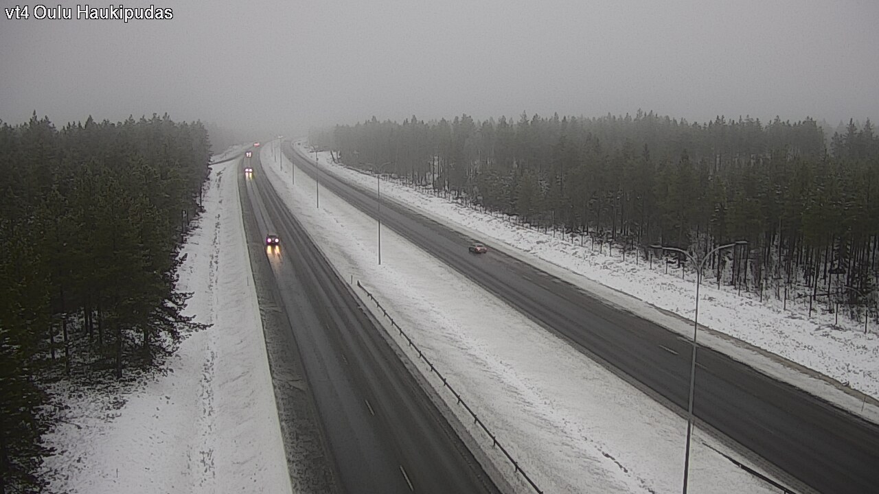 Weather Camera Image Väg 4 Oleåborg, Haukipudas, Oulu, Pohjois-Pohjanmaa