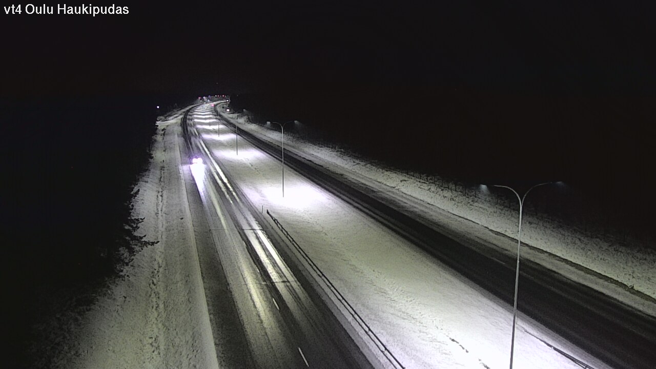 Weather Camera Image Väg 4 Oleåborg, Haukipudas, Oulu, Pohjois-Pohjanmaa