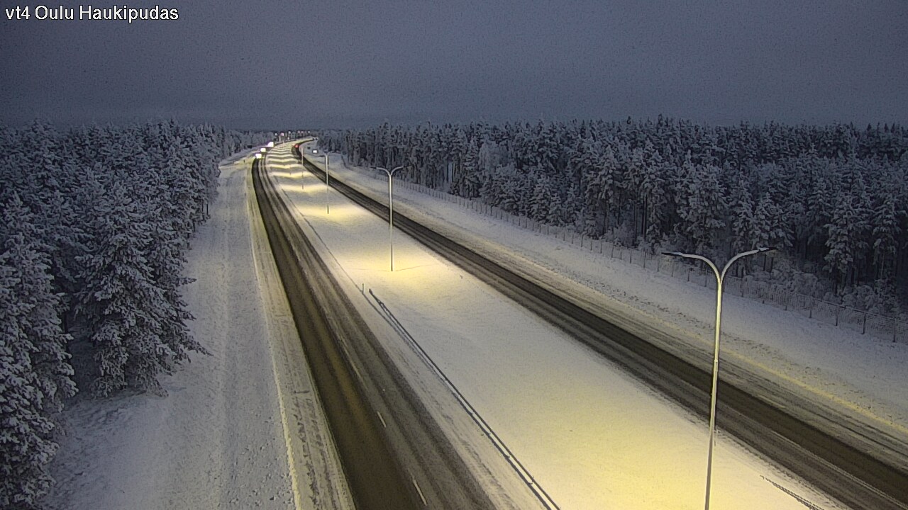 Weather Camera Image Road 4 Oulu, Haukipudas, Oulu, Pohjois-Pohjanmaa