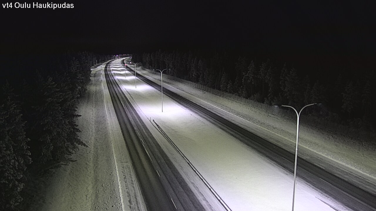 Weather Camera Image Road 4 Oulu, Haukipudas, Oulu, Pohjois-Pohjanmaa