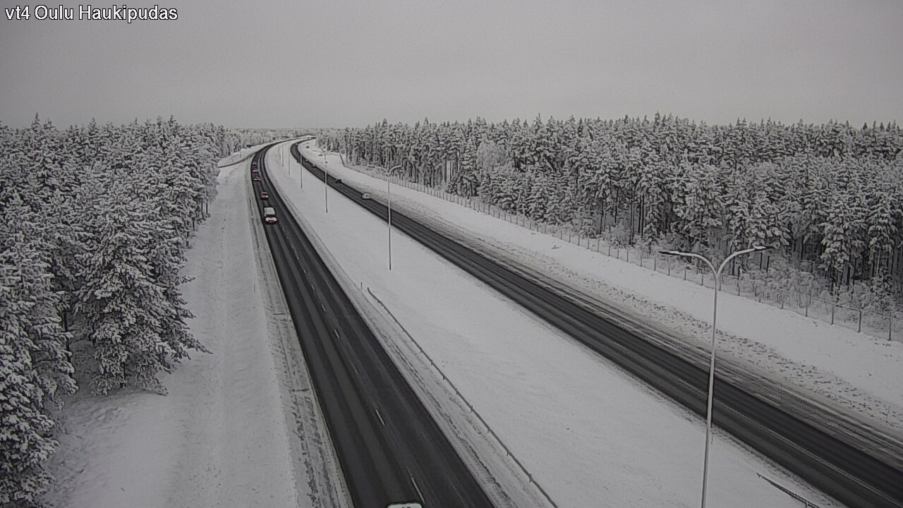 Weather Camera Image Road 4 Oulu, Haukipudas, Oulu, Pohjois-Pohjanmaa