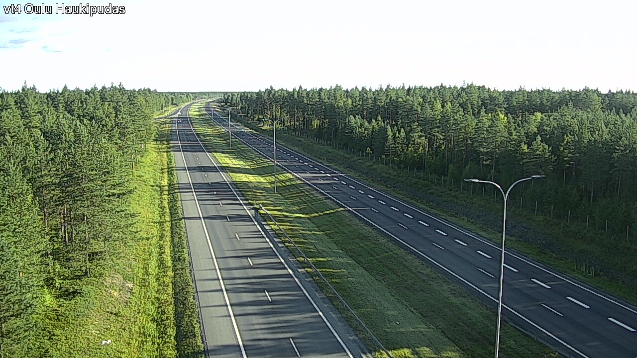 Weather Camera Image Väg 4 Oleåborg, Haukipudas, Oulu, Pohjois-Pohjanmaa