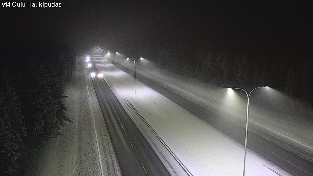 Weather Camera Image Road 4 Oulu, Haukipudas, Oulu, Pohjois-Pohjanmaa