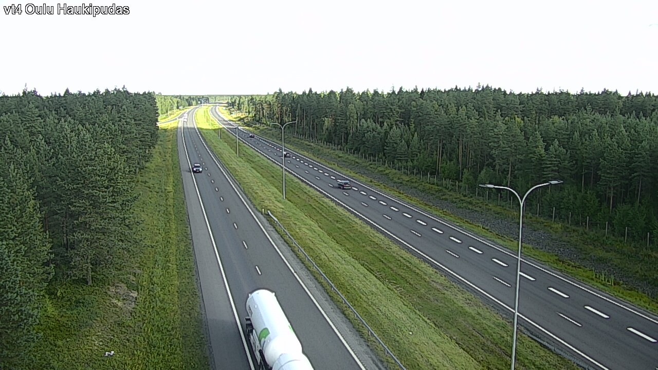 Weather Camera Image Väg 4 Oleåborg, Haukipudas, Oulu, Pohjois-Pohjanmaa