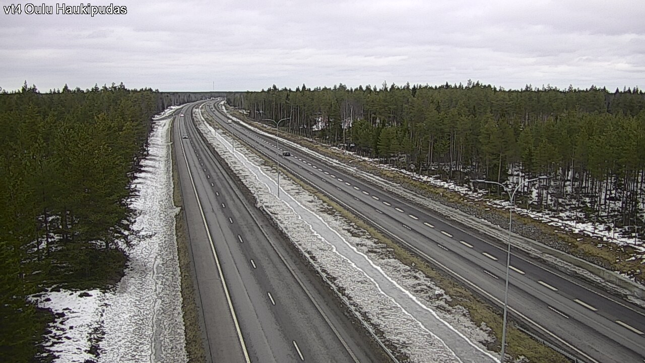 Weather Camera Image Road 4 Oulu, Haukipudas, Oulu, Pohjois-Pohjanmaa