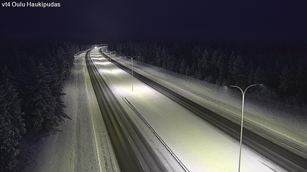 Weather Camera Image Road 4 Oulu, Haukipudas, Oulu, Pohjois-Pohjanmaa