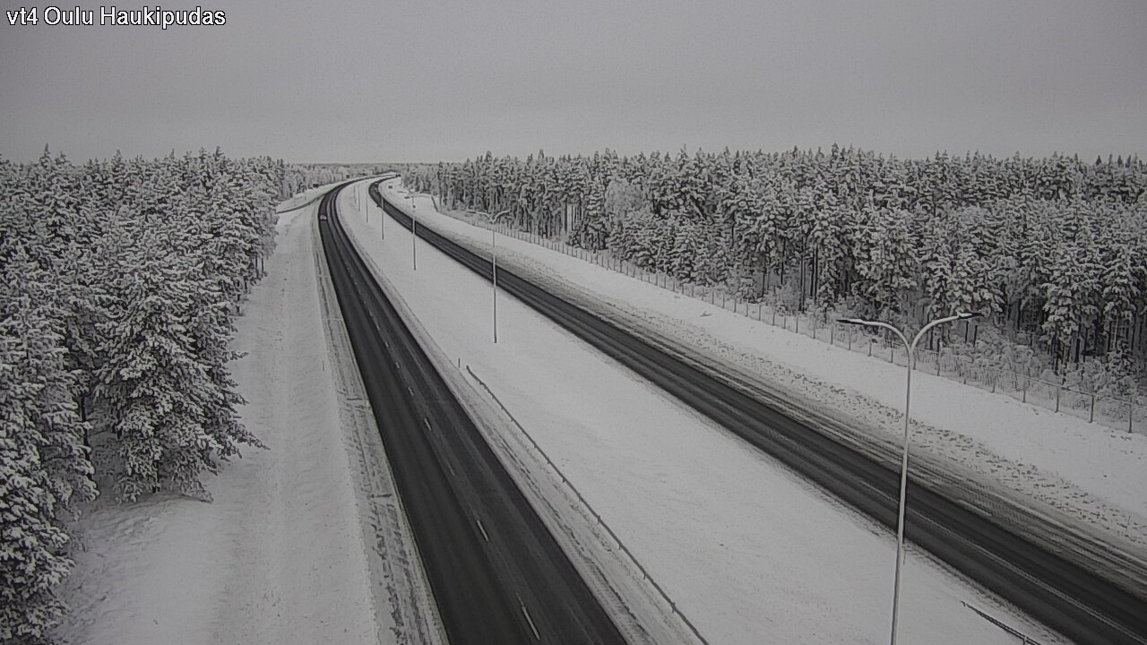 Weather Camera Image Road 4 Oulu, Haukipudas, Oulu, Pohjois-Pohjanmaa