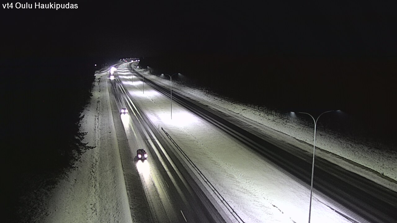 Weather Camera Image Väg 4 Oleåborg, Haukipudas, Oulu, Pohjois-Pohjanmaa