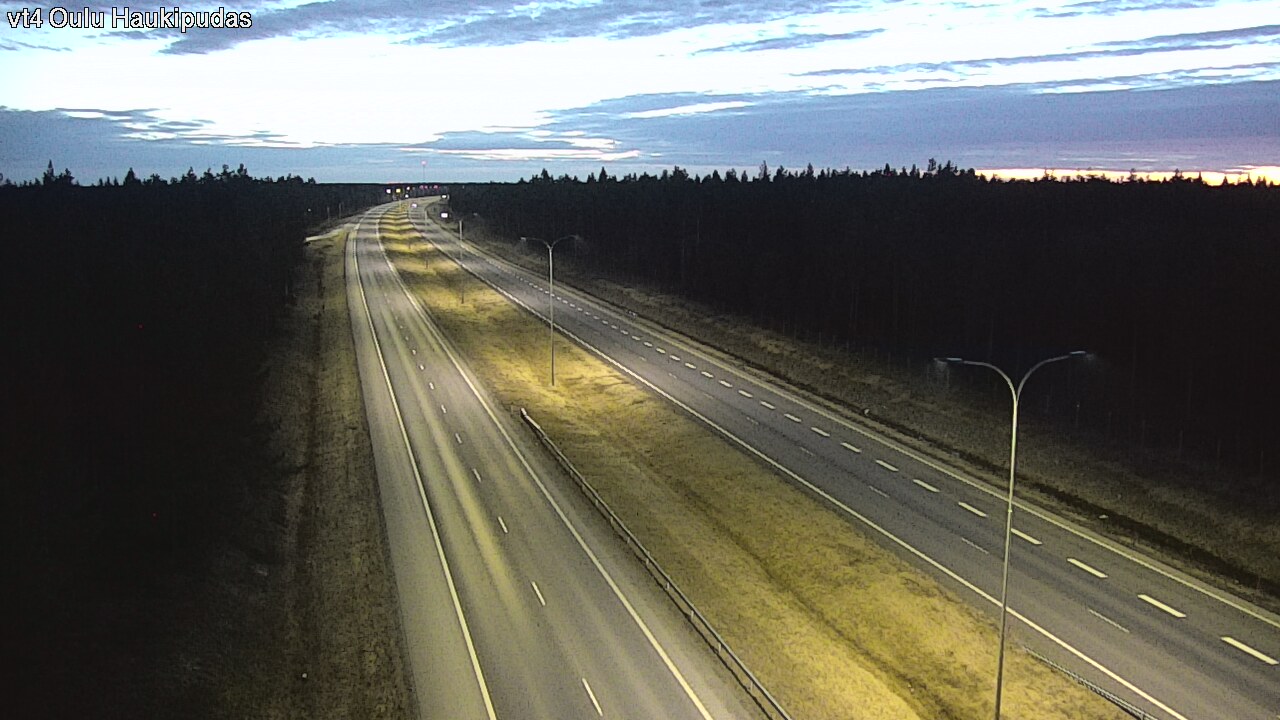 Weather Camera Image Road 4 Oulu, Haukipudas, Oulu, Pohjois-Pohjanmaa