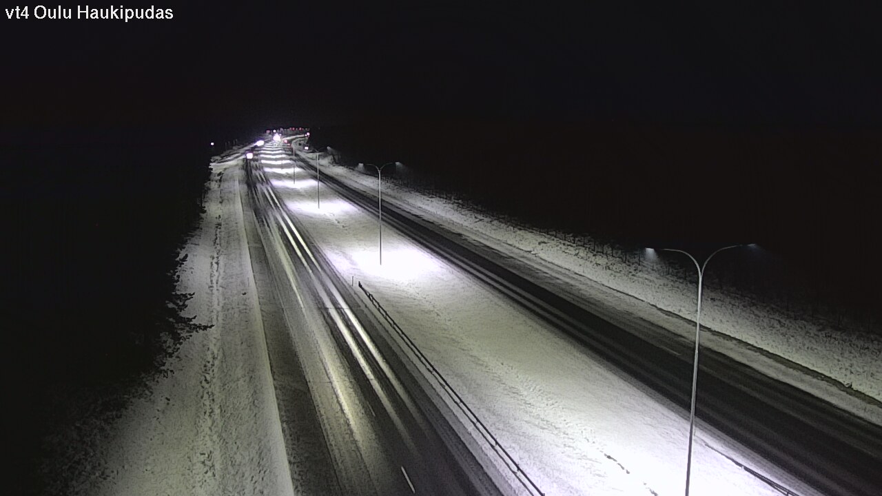Weather Camera Image Väg 4 Oleåborg, Haukipudas, Oulu, Pohjois-Pohjanmaa