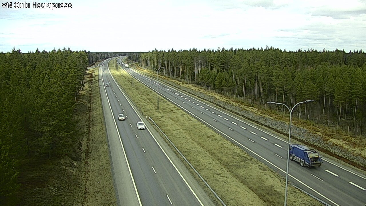 Weather Camera Image Road 4 Oulu, Haukipudas, Oulu, Pohjois-Pohjanmaa