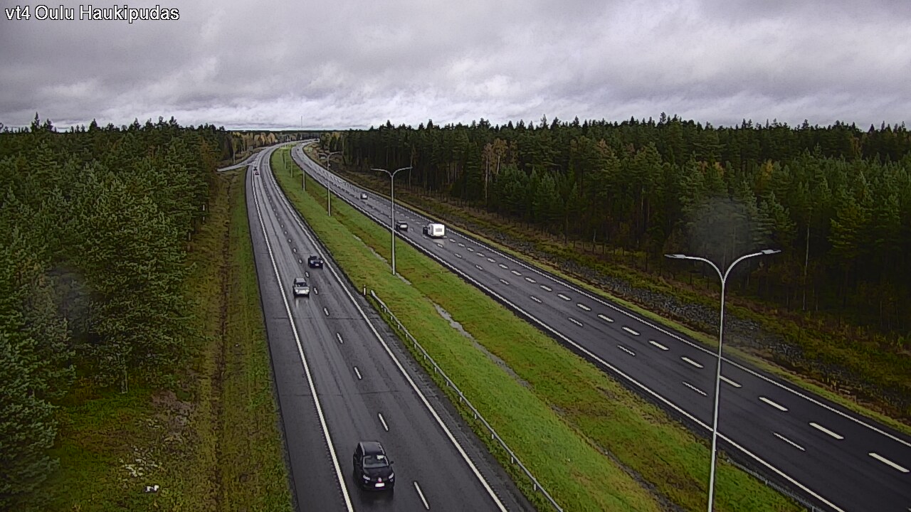 Weather Camera Image Väg 4 Oleåborg, Haukipudas, Oulu, Pohjois-Pohjanmaa