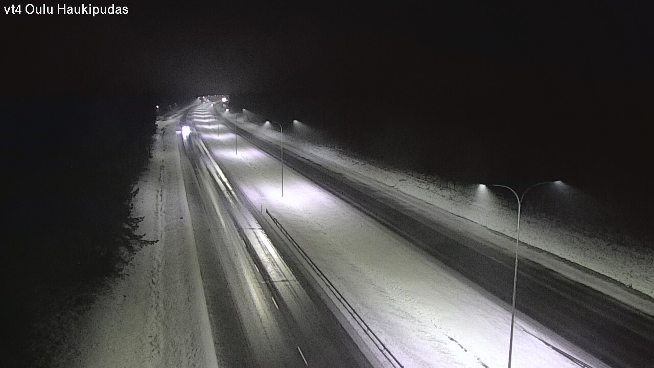 Weather Camera Image Väg 4 Oleåborg, Haukipudas, Oulu, Pohjois-Pohjanmaa